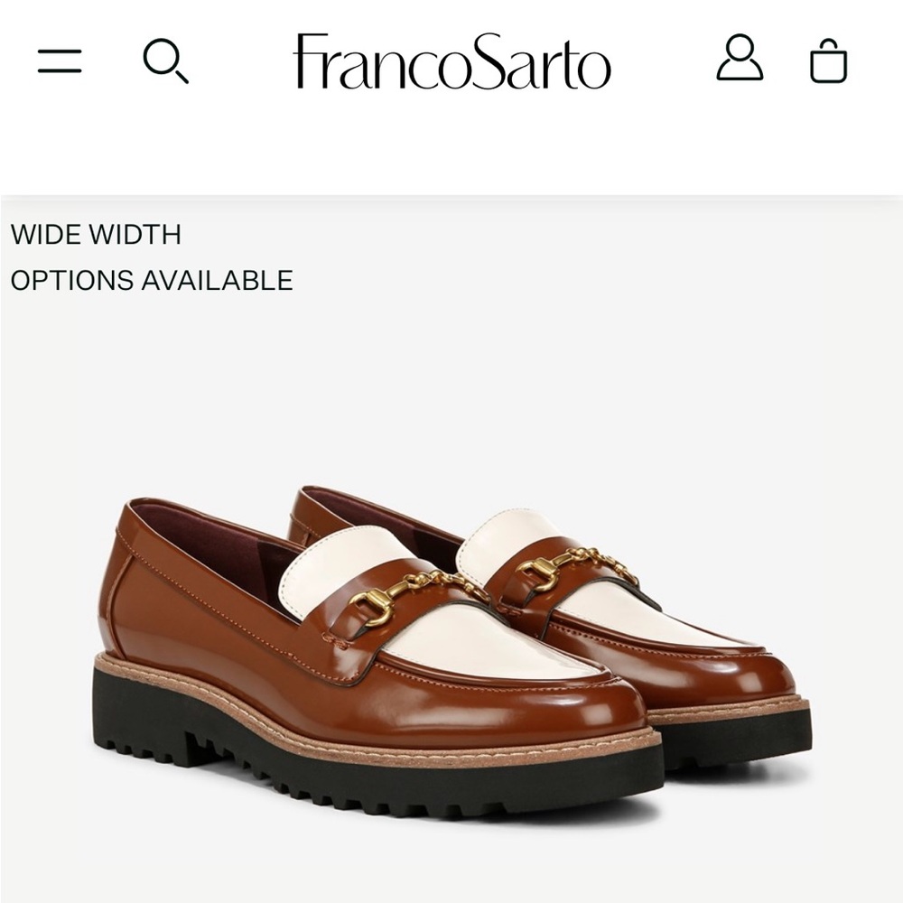 NWT Franco Sarto Colette Lug Sole Loafer